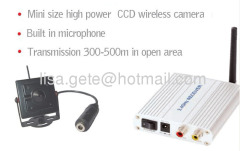 Mini CCD wireless camera transmitter and video receiver