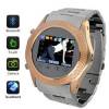 luxury Rose Golden watch phone with touch screen Camera MP3