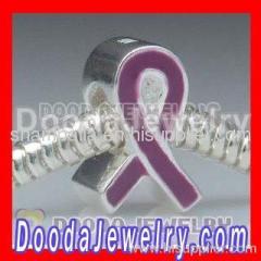 european silver enamel ribbon beads