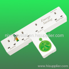 4way british wall energy saving socket with surge protection