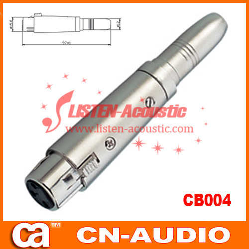 brass-plated diecast XLR connectors for 3P female