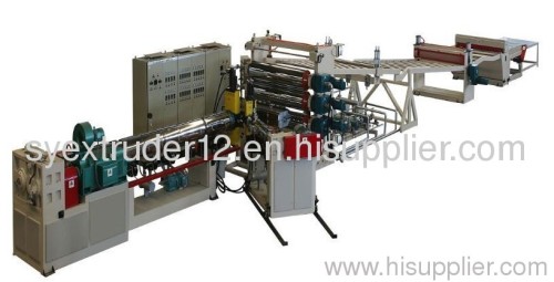 Plastic sheet production line