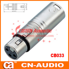 3 pins XLR cable audio connectors female