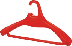 Plastic wardrobe clothing hangers