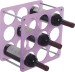 Gorgeous Purple plastic Infinity Bottle Rack 9 bottles storage wine racks kitchen wineracks