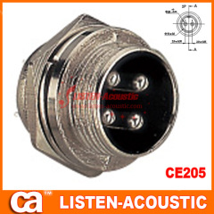 XLR male chassis socket CE205-3P/4P/5P/6P/7P/8P
