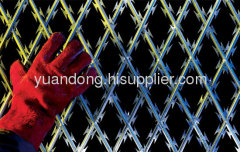 garden welded razor wire mesh fence stainless steel