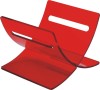 Simple Style red plastic Magazine Orginzer racks Office Consumable table magazine rack