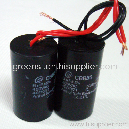 Plastic run capacitor