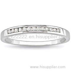 14k white god diamond band ring,14k white gold jewelry,diamond ring,fine jewelry