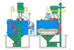 Q35 Q36 Q76 series throw shot peening rotary cleaning machin