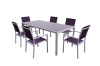 Alum frame with powder-coated dining sets