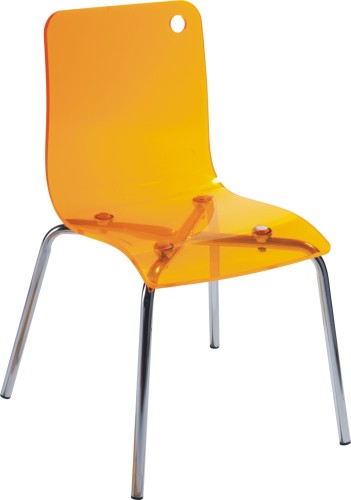 Modern Plastic yellow Acrylic Baby Chair ergonomic children s side chairs seating