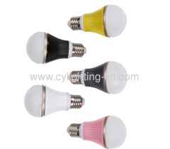 5W Aluminum Φ60mm×112mm Die-cast Household Base E27 Globe LED Bulb