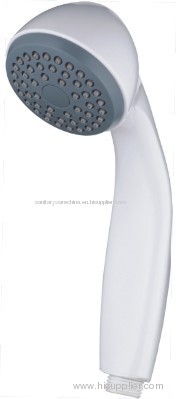 Pure White ABS Hand Showers For Sanitary Ware Bathroom