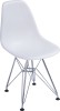 Luxury white plastic seat Chromed Steel base Kid's Seat ergonomic children side chairs