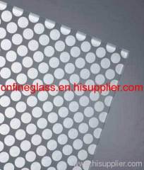 patterned silk screen glass