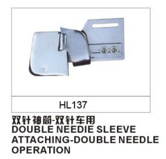 DOUBLE NEEDIE SLEEVE ATTACHING-DOUBLE NEEDLE OPERATION HL13