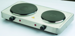 Stainless Steel Double Burner Hot Plate