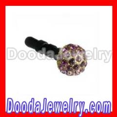 Anti Dust Plug Swarovski Ball Earphone Jack Accessory for smart phone