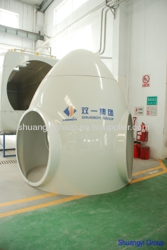 FRP wind turbine nacelle cover (spinner, nose cover, wheel hub)