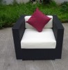 Outdoor furniture single wicker sofa