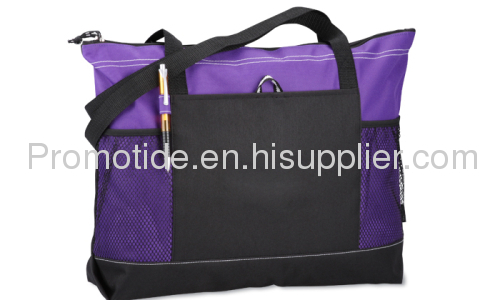 Folding Polyester Zipper Tote