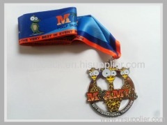 sport medal with ribbon