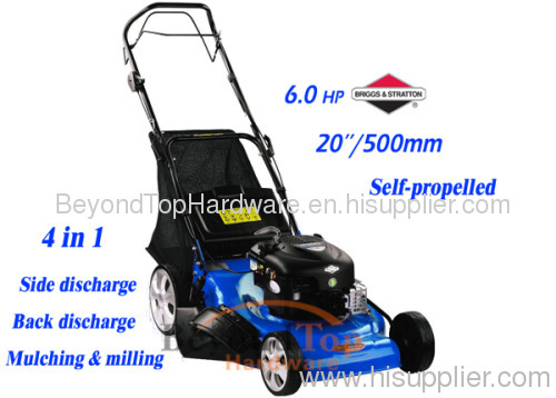 4 in 1 lawn mower with B&S engine