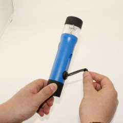Dynamo flashlight with camping light