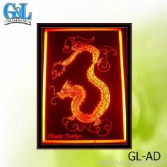 Scratch resistant Fashionable LED writing board GL-AD