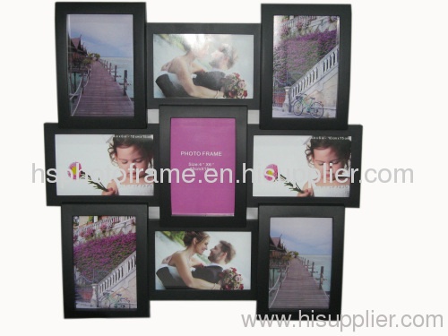 Plastic Injection Photo Frame,4X6-5&6X4-4 opening,meansures,46X46X4CM