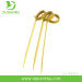 Green healthy disposable bamboo skewers with handle
