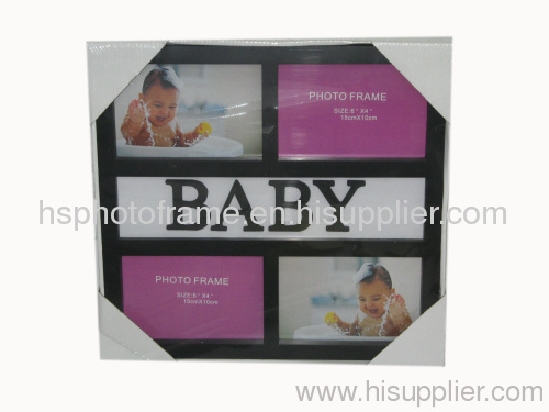 Plastic Injection Photo Frame, 6X4-4 opening,meansures 36X34X2.2CM