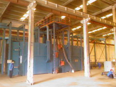 Overhead Rail Shot Blasting Machine