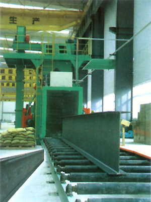 H-shaped steel of shot blasting machine