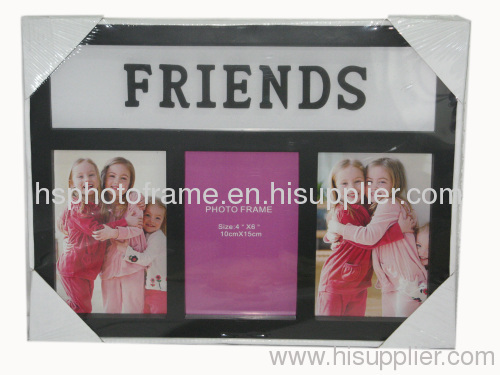 Plastic Injection Photo Frame, 4X6-3 opening,meansures 37X28X2.3CM