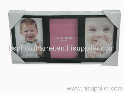 Plastic Injection Photo Frame, 4X6-3 opening,meansures 34.5X18X2.5CM