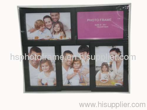 Plastic Injection Photo Frame,6X4-3&4X6-2 opening,meansures 35.7X29.4X2.8CM