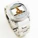 silver color stainless steel watch phone with FM Bluetoothe Camera