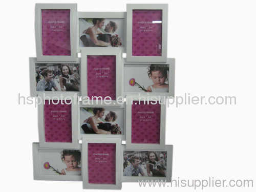 Plastic Injection Photo Frame, 4X6-6&6X4-6 opening,meansures 61.7X47.2X4.7CM