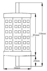 8W LED R7S led garden light