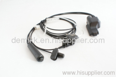 Two Way Radio Transparent Acoustic Tube Headset with Barrel Lapel PTT