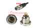 mini XLR male socket connector