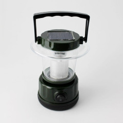 Solar camping light with carry handle