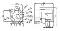 plastic XLR cannon combo connectors