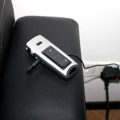 Multi-function solar flashlight