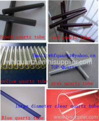 Color quartz tube|Black quartz tube| the red quartz tube