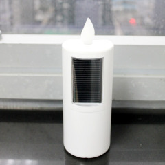 Solar candle light with sensor inside