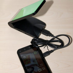 USB Solar mobile phone holder&Card reader with mobile phone charger
